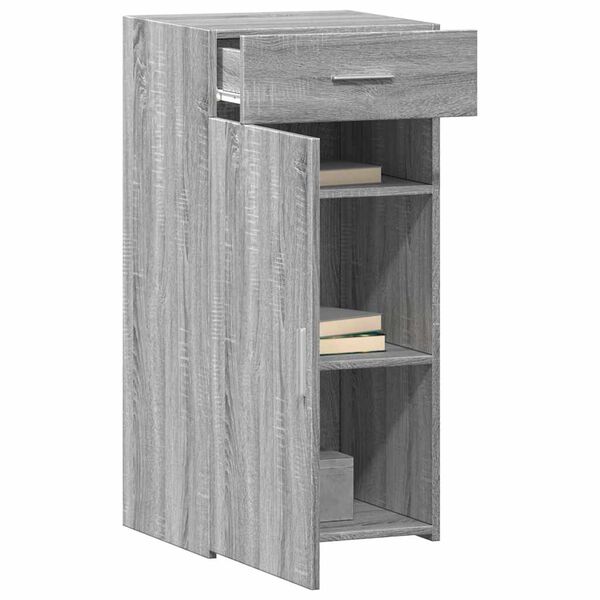 vidaXL Aparador madera de ingenier&iacute;a gris Sonoma 45x42,5x93 cm