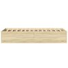 vidaXL Estructura de cama madera de ingenier&iacute;a roble Sonoma 90x190 cm