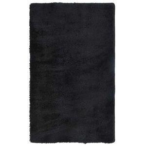 vidaXL Alfombra de pelo largo NAVARRA negra de 60x100 cm, poli&eacute;ster