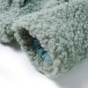Chaqueta infantil con capucha pelo sintético borreguito verde menta 92
