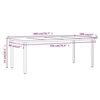 vidaXL Set comedor de jardín 9 pzas y cojines ratán sintético y vidrio
