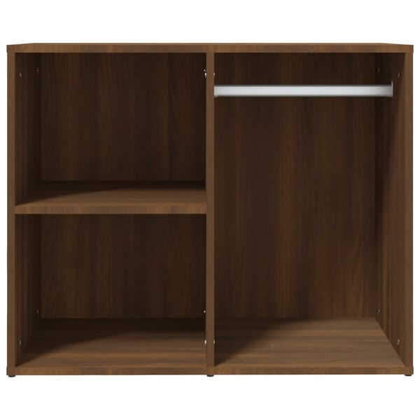 vidaXL Mueble vestidor madera contrachapada marr&oacute;n roble 80x40x65 cm