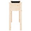 vidaXL Jardinera con forro interior madera maciza de abeto 71x37x76 cm