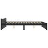 vidaXL Estructura de cama doble sin colch&oacute;n madera negro 150x200 cm