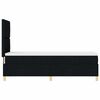 vidaXL Cama tipo Box Spring con colch&oacute;n Negro 80 x 200 cm tela