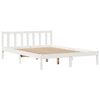 vidaXL Estructura de cama sin colch&oacute;n madera de pino blanca 120x200 cm