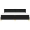 vidaXL Cama tipo Box Spring con colch&oacute;n Negro 200 x 200 cm tela