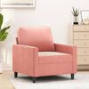 vidaXL Sill&oacute;n de terciopelo rosa 60 cm