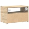 vidaXL Mesitas de noche de pared 2 unidades roble sonoma 45x26x28,5 cm
