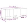 vidaXL Conjunto de mueble de TV 3 pcs Marr&oacute;n Madera contrachapada