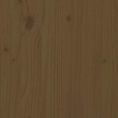 vidaXL Cabecero de cama madera maciza de pino marrón miel 124x3x81 cm