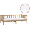 vidaXL Sof&aacute; cama y colch&oacute;n madera pino maciza marr&oacute;n miel 90x200 cm