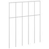 vidaXL Panel de valla de jard&iacute;n 48 uds. 25 x 30 cm Acero Galvanizado
