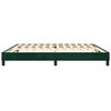vidaXL Estructura Estructura de cama con somier terciopelo verde oscuro 200x200 cm