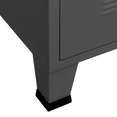 vidaXL Mueble de TV industrial metal antracita 105x35x42 cm