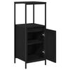 vidaXL Mueble de baño con estantes roble negro 36x35x95 cm