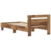 vidaXL Estructura de cama con cabecera Madera vieja 98.5 x 200 cm