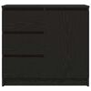 vidaXL Aparador con caj&oacute;n roble negro 71x35x65 cm madera de ingenier&iacute;a
