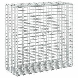 vidaXL Gabi&oacute;n con Alambre de 3,5 mm y Malla de 5x2,5 cm 50x20x50 cm