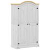 vidaXL Armario Corona madera maciza de pino blanco 102x52x186 cm