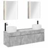 vidaXL Juego de Muebles de Ba&ntilde;o 5 uds. Gris Hormig&oacute;n