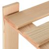 vidaXL Estanter&iacute;a de 3 niveles madera pino maciza 60x28,5x90 cm