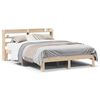 vidaXL Estructura de cama con cabecero madera maciza pino 120x200 cm
