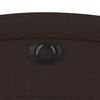 vidaXL Sillón reclinable eléctrico tela marrón oscuro