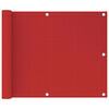 vidaXL Toldo para balc&oacute;n HDPE rojo 75x300 cm