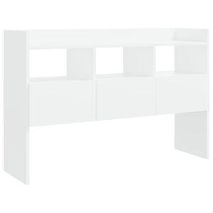 vidaXL Aparador de madera contrachapada blanco 105x30x70 cm