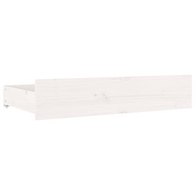 vidaXL Estructura de cama con cajones blanco 120x190 cm