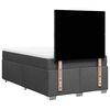 vidaXL Cama box spring con colch&oacute;n tela gris oscuro 120x200 cm