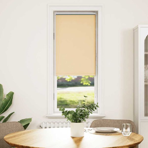 vidaXL Estor Enrollable Opaco Beige 45x150 cm Tela Ancho 40,7 cm