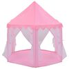 vidaXL Carpa de juegos de princesa con 250 bolas rosa 133x140 cm