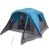 vidaXL Tienda campa&ntilde;a familiar con porche 6 personas impermeable azul