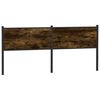 vidaXL Cabecero de madera de ingenier&iacute;a y acero roble ahumado 190 cm