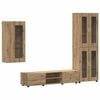 vidaXL Conjunto de mueble de TV FLORIN 3 pcs Roble artisan