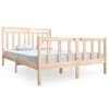 vidaXL Estructura de cama madera maciza 140x190 cm