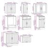 vidaXL Mueble de cocina Kalmar blanco 8 piezas madera contrachapada
