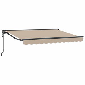 vidaXL Toldo Retr&aacute;ctil El&eacute;ctrico Beige 2,5 x 2 m
