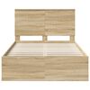 vidaXL Estructura de cama Sonoma 120 x 200 cm Madera de pino macizo