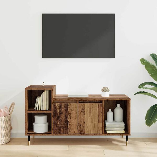 vidaXL Gabinete de TV Madera Vieja 100 x 35 x 55 cm