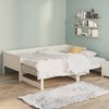 vidaXL Sof&aacute; cama extra&iacute;ble madera maciza de pino blanco 2x(80x200) cm