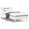 vidaXL Estructura de cama sin colchón madera de pino blanca 90x200 cm