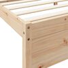 vidaXL Cama con estantería sin colchón madera maciza de pino 75x190 cm