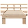 vidaXL Estructura de cama Marrón 75 x 190 cm Madera de pino macizo