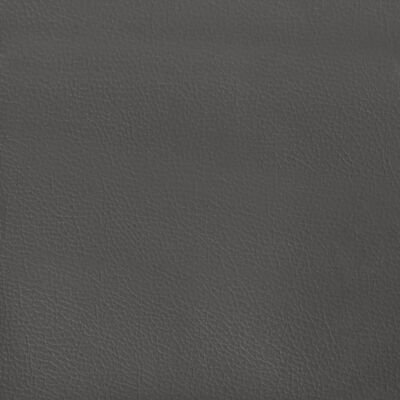 vidaXL Colchón de muelles ensacados cuero sintético gris 140x200x20 cm