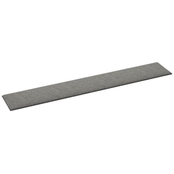 vidaXL Paneles de pared 12 uds tela gris claro 90x15 cm 1,62 m²