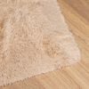 vidaXL Alfombra peluda de pelo largo NAVARRA beige 130x200cm Poli&eacute;ster