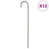 vidaXL Clavijas para tienda 12 uds acero galvanizado 37 cm &Oslash;10 mm